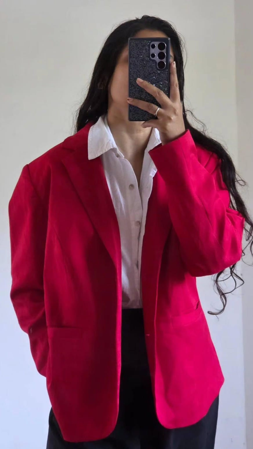 The Statement Raspberry Blazer